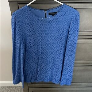 Banana Republic Royal Blue Lace Blouse